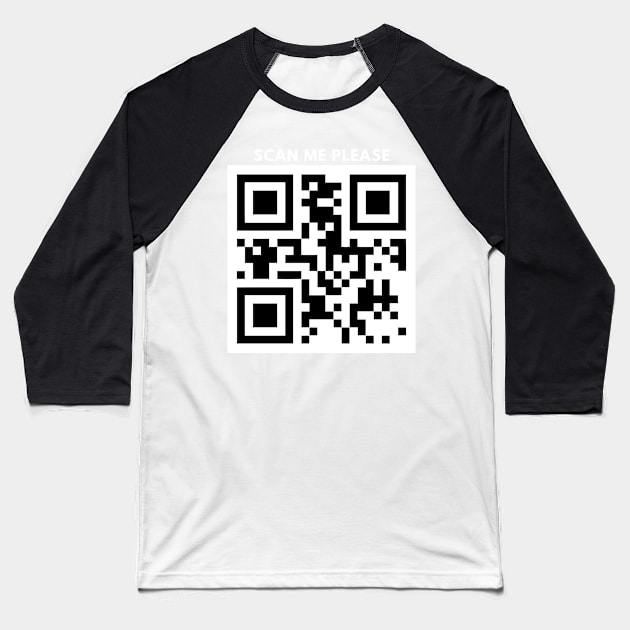 Qr Code Art Baseball T-Shirt by NICHE&NICHE